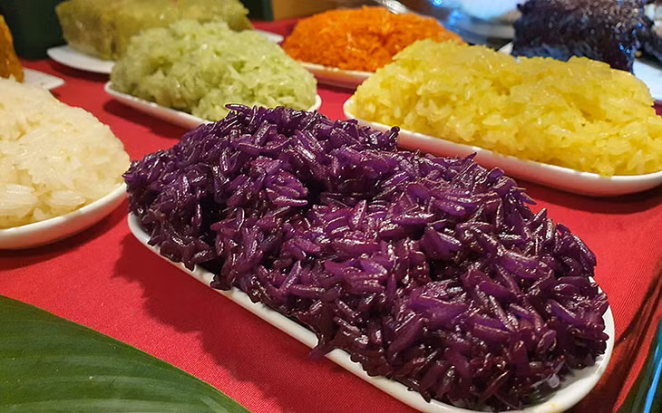 Các nguyên liệu bắt mắt, bảo đảm an toàn vệ sinh thực phẩm của bánh chưng Nương Bắc.