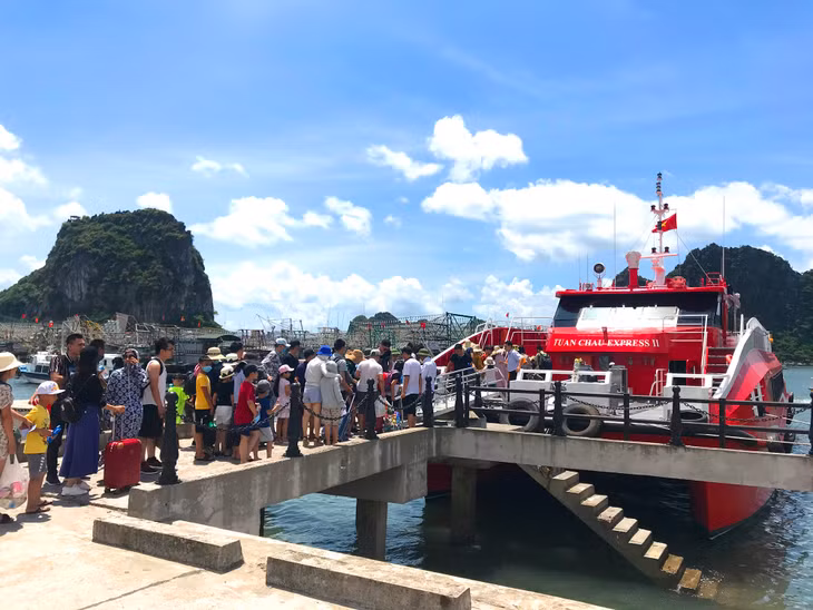 Lượng khách đến Cô Tô thời điểm các ngày cuối tuần tháng 5/2020 vào khoảng 3.000-4.000 khách. 