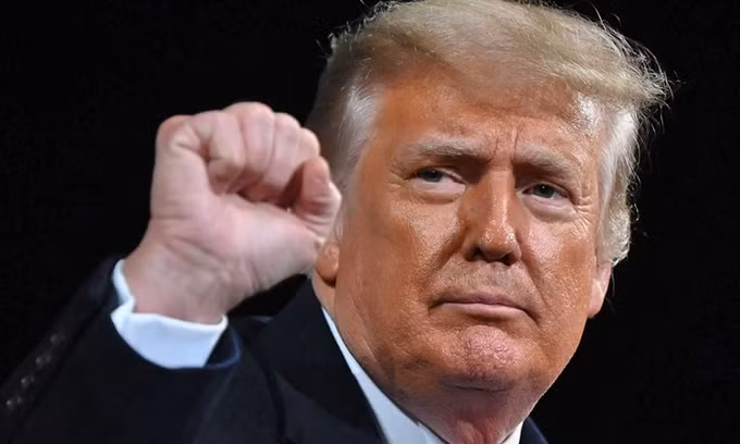 Tổng thống Mỹ Donald Trump tại Valdosta, Georgia, hôm 5/12. Ảnh: AFP. 