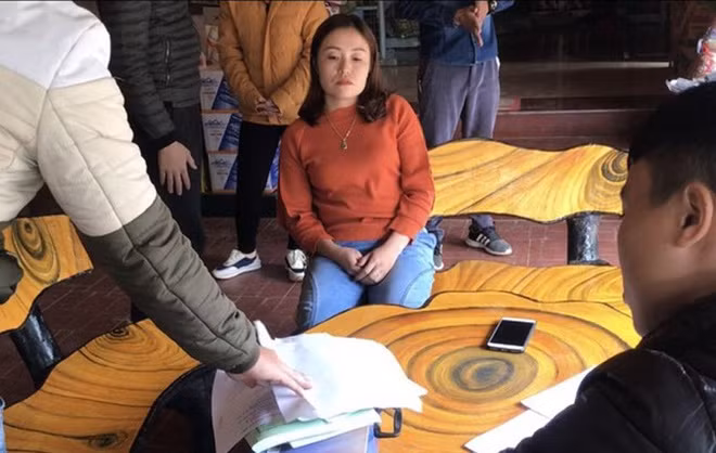 Hà Thị Dinh bị công an khởi tố. Ảnh: Công an cung cấp.
