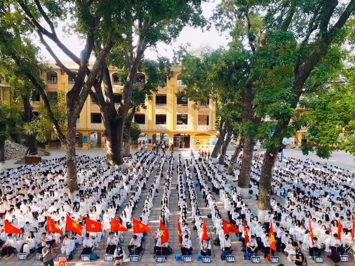 Học sinh THPT (Ảnh minh hoạ: TRường THPT Phan Đình Phùng, Ba Đình, Hà Nội)