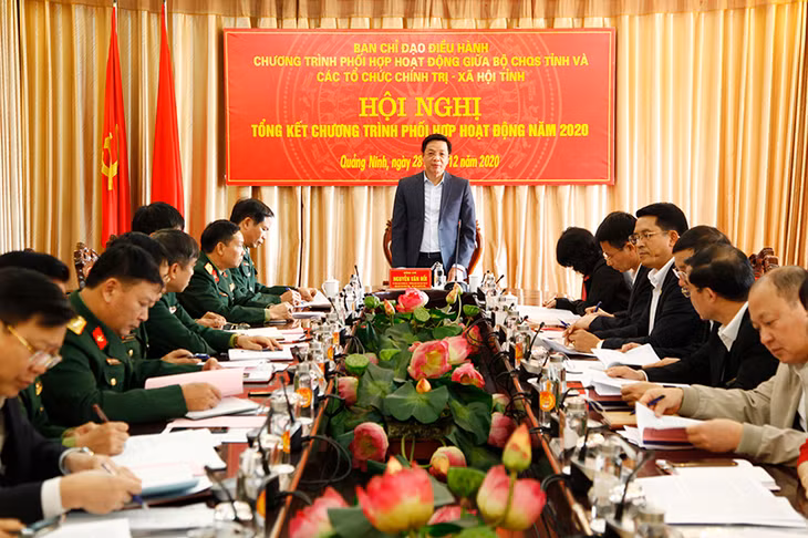 Đồng chí Nguyễn Văn Hồi, Ủy viên ban Thường vụ, Trưởng ban Dân vận Tỉnh ủy, Phó Chủ tịch HĐND tỉnh, Chủ tịch MTTQ tỉnh, Trưởng ban Chỉ đạo chương trình phối hợp, chủ trì hội nghị.