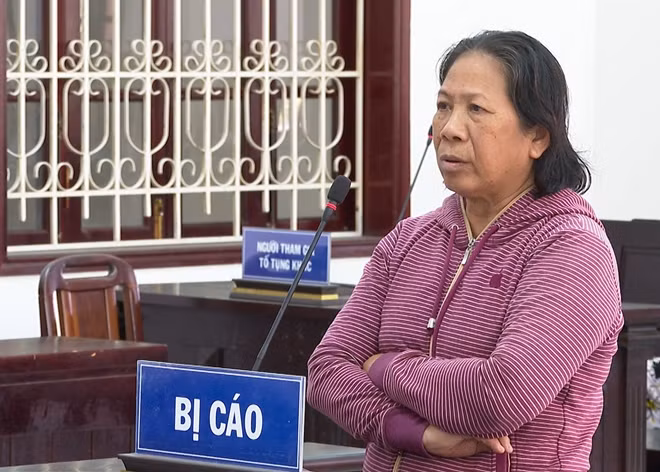 Bị cáo tại phiên tòa.