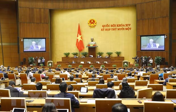 Quang cảnh phiên họp của Quốc hội. (Ảnh: Doãn Tấn/TTXVN)