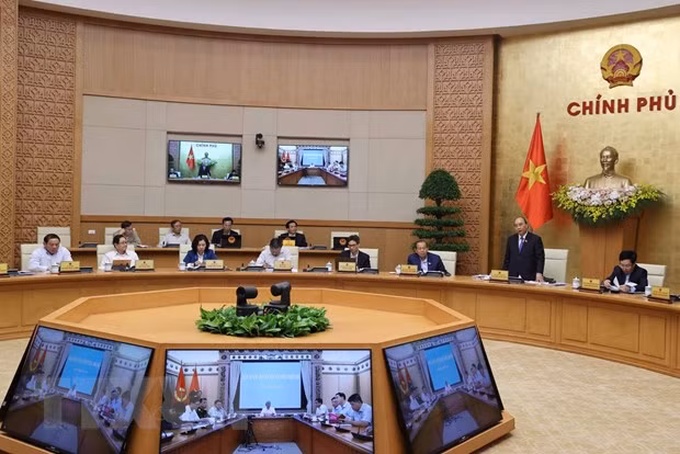 Thủ tướng Nguyễn Xuân Phúc phát biểu. (Ảnh: Thống Nhất/TTXVN)