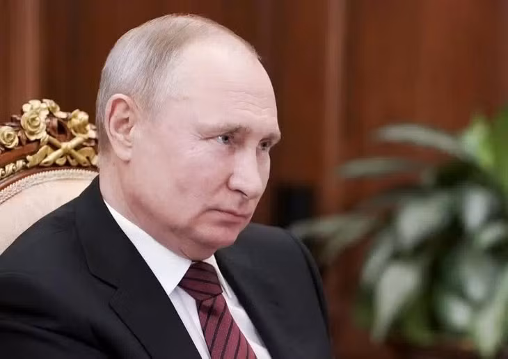 Tổng thống Nga Vladimir Putin tham dự một cuộc họp ở Moscow, Nga hôm 24/3. Ảnh: Reuters 