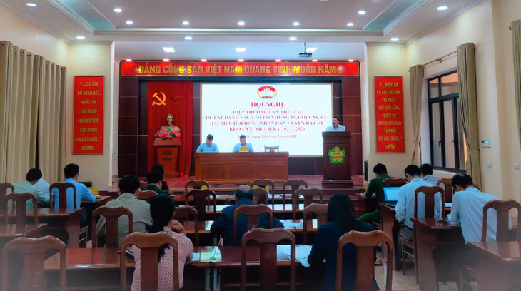 Ủy ban MTTQ huyện Ba Chẽ tổ chức hội nghị hiệp thương lần 2, ngày 16/3/2021. Ảnh: Trung tâm TT&VH Ba Chẽ.