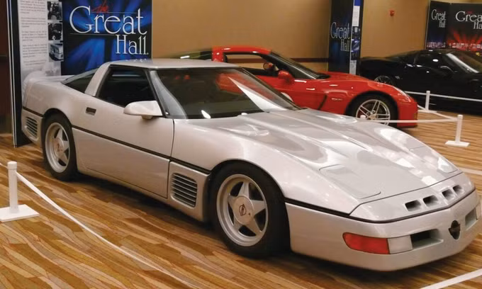 Corvette C4, hay Sledgehammer, từng đạt kỷ lục tốc độ năm 1988 được trưng bày tại một triển lãm năm 2013. Ảnh: Vette Vues