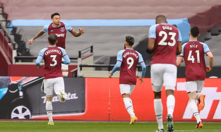 Lingard tiếp tục thể hiện phong độ cao từ khi khoác áo West Ham. Ảnh: Reuters.