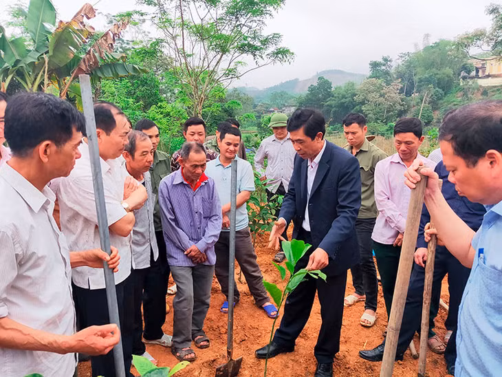 Sau khi tiếp nhận hỗ trợ, cán bộ và nhân dân xã Đồn Đạc bắt tay ngay thực hiện các tiêu chí xây dựng nông thôn mới