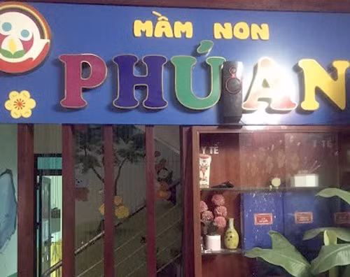  Trường mầm non nơi xảy ra vụ việc.
