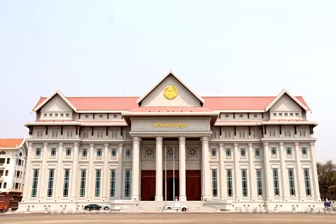 Công trình Nhà Quốc hội Lào - quà tặng của Đảng, Nhà nước và nhân dân Việt Nam tặng Đảng, Nhà nước và nhân dân Lào. 