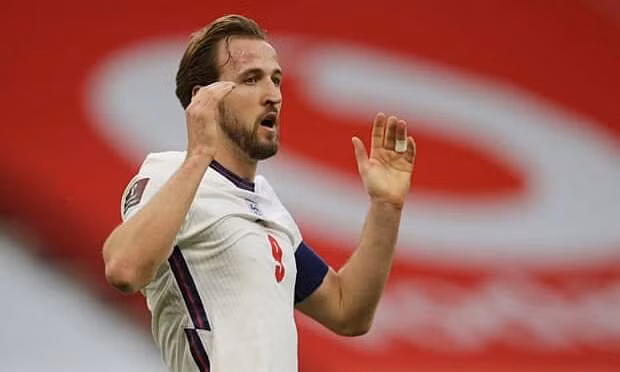 Kane lần đầu ghi bàn cho tuyển Anh kể từ tháng 11/2019. Ảnh: Reuters