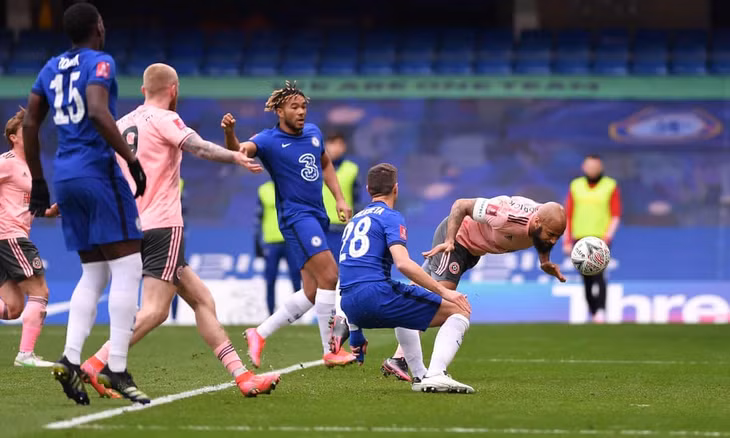 Sheffield chơi nỗ lực và quả cảm trước Chelsea, nhưng không gặp may trước khung thành. Ảnh: The FA.