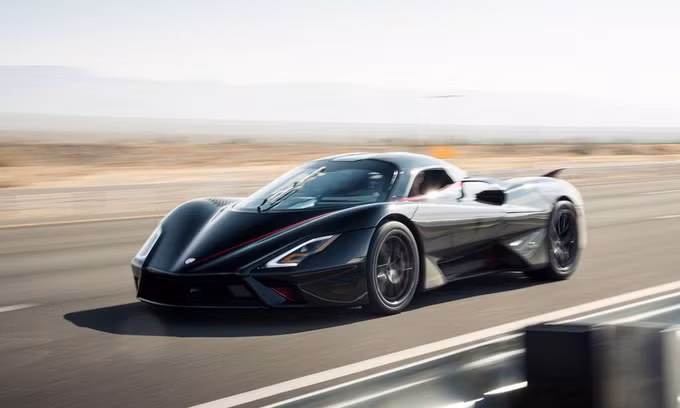 Mẫu SSC Ultimate Aero đang lập kỷ lục tốc độ vào tháng 10/2020. Ảnh: SSC