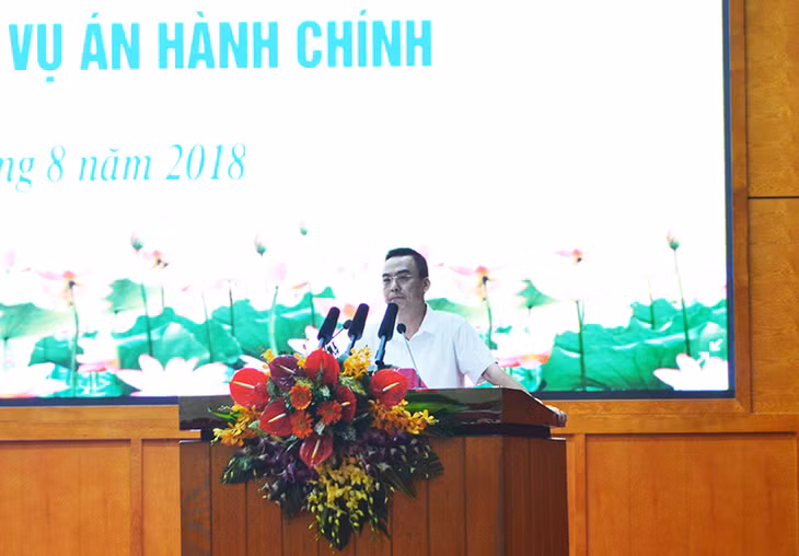 Đồng chí Nguyễn Hồng Điệp, Trưởng Ban Tiếp công dân Trung ương giải đáp một số thắc mắc của đại biểu trong công tác tiếp công dân, giải quyết KNTC
