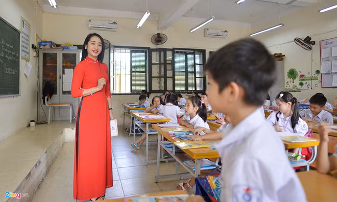 Nhiều học sinh đã bước vào năm học mới. Ảnh minh họa: Lê Hiếu.