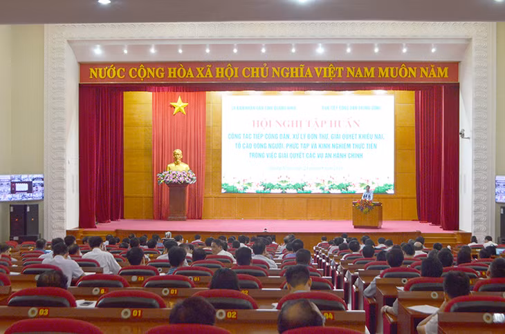Quang cảnh hội nghị tập huấn