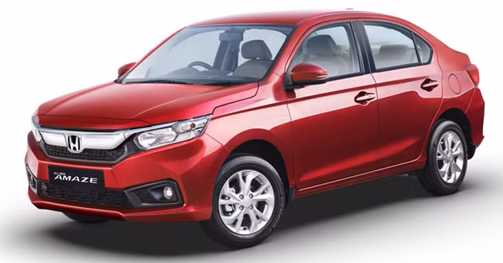Mẫu sedan Honda Amaze với thiết kế ấn tượng.