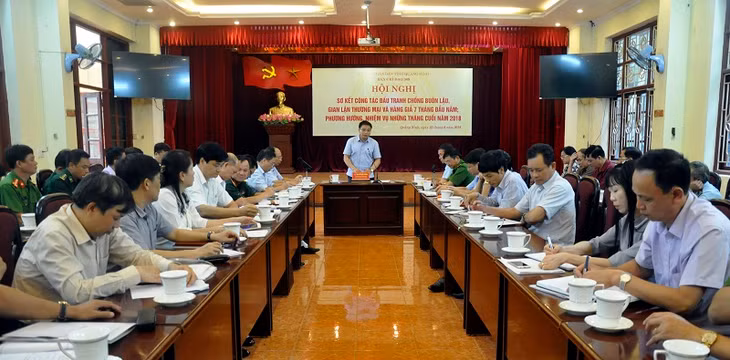Đồng chí Nguyễn Văn Thắng, Ủy viên Dự khuyết BCH Trung ương Đảng, Phó Chủ tịch UBND tỉnh, Trưởng BCĐ 389 tỉnh kết luận tại hội nghị.