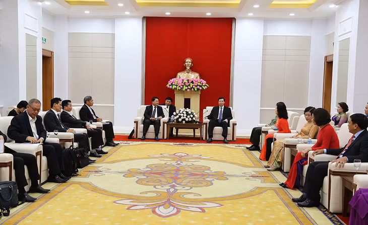 Quang cảnh buổi tiếp.