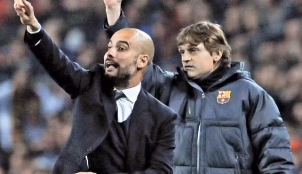 Pep Guardiola (trái) có ân hận vì những rạn nứt với người bạn cũ Tito Vilanova (phải)? - Ảnh: Getty