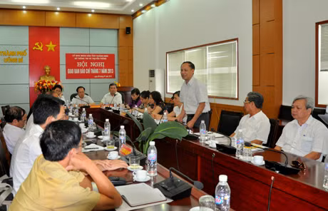 Đại diện các cơ quan báo chí, truyền thông phát biểu thảo luận tại Hội nghị.