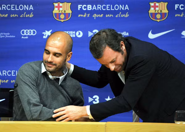 Pep bây giờ là đối thủ của Barca và Rosell.
