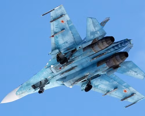 Một chiếc chiến đấu cơ Su-27 do Nga sản xuất. Ảnh: Airliners