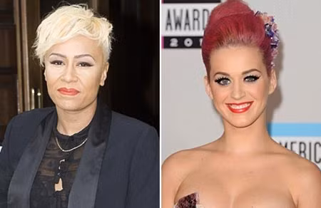 Lựa chọn nhuộm tóc màu chói khiến Emilie Sande và Katy Perry bị đánh giá là kỳ quặc.