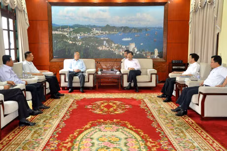 Quang cảnh buổi tiếp.