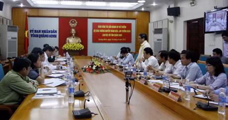 Quang cảnh buổi làm làm việc.