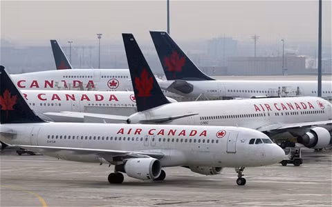 Những chiếc máy bay của hãng Air Canada. Ảnh minh họa: AP