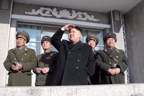 Đại tướng Kim Jong-un vừa trực tiếp chỉ đạo một cuộc tập trận. Ảnh minh họa: Yonhap