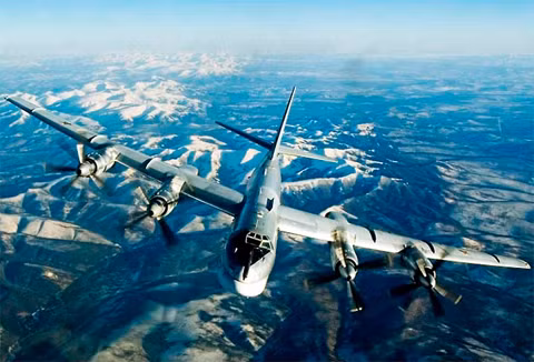 Máy bay ném bom chiến lược Tu-95MS Bear. Ảnh: Russian-victories