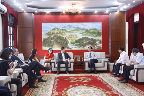 Quang cảnh buổi tiếp.