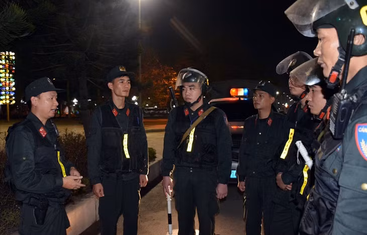 CSCĐ Công an tỉnh triển khai công tác đảm bảo ANTT trên địa bàn những ngày Tết.