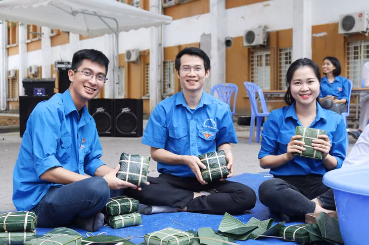 Những chiếc bánh chưng được ĐVTN Bệnh viện 