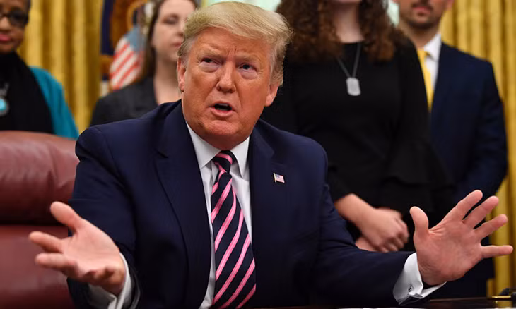 Tổng thống Mỹ Donald Trump phát biểu trong cuộc họp báo tại Nhà Trắng ở Washington D.C. ngày 16/1. Ảnh: AFP.