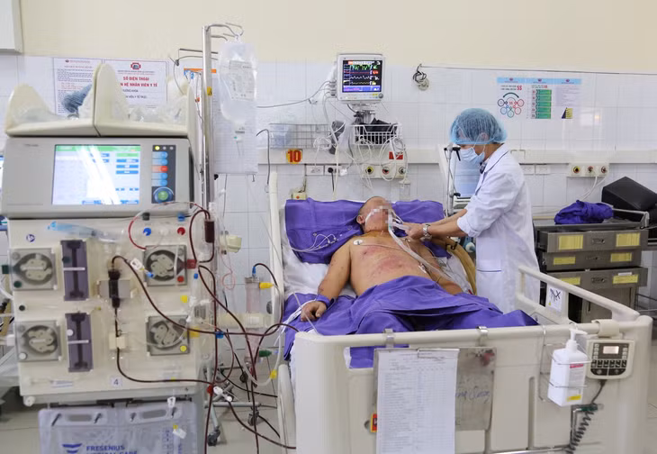 Bệnh nhân bị liên cầu lợn đang được tích cực điều trị tại Bệnh viện Đa khoa tỉnh.
