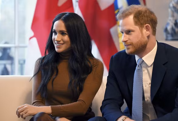 Hoàng tử Harry và Công nương Meghan. Ảnh: AP.