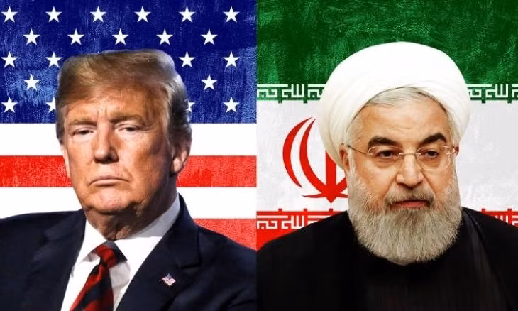 Tổng thống Mỹ Trump (trái) và Tổng thống Iran Hassan Rouhani. Ảnh: CNN.