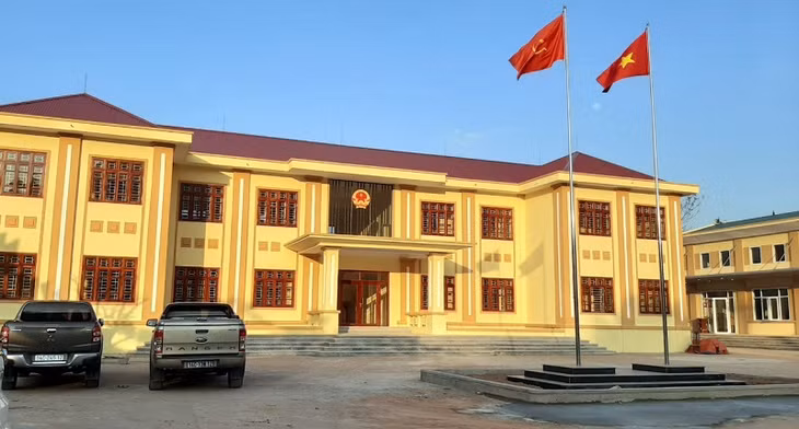 Trụ sở UBND xã Yên Than vừa hoàn thành đưa vào sử dụng (Ảnh chụp tháng 1/2020).