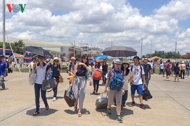 Du khách Trung Quốc tại Việt Nam.