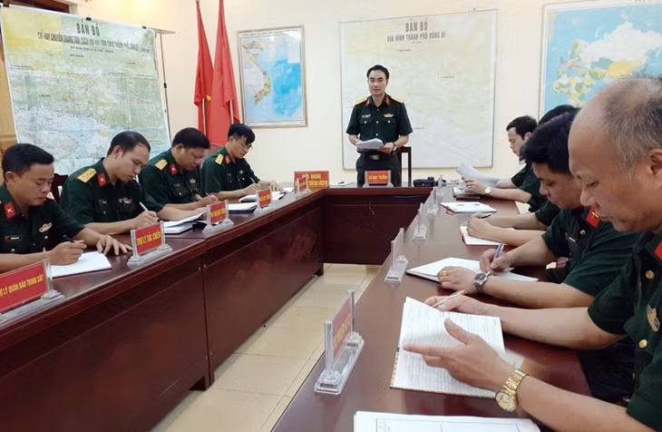 Ban CHQS TP Uông Bí họp triển khai phân công nhiệm vụ trong dịp Tết Nguyên đán 2020.