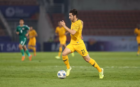 Jacob Italiano (U23 Úc) đang đá cho Mönchengladbach ở Đức là một trong những ngôi sao đáng chú ý của Giải U23 châu Á 2020 - Ảnh: AFC