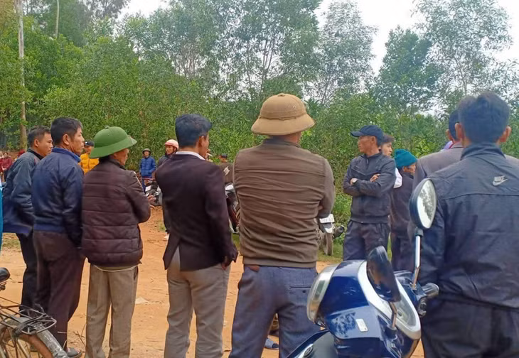 Hiện trường vụ việc.