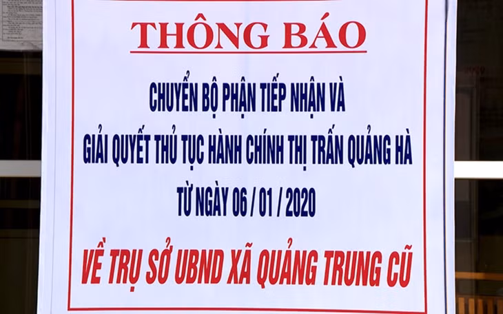 Thông báo về địa điểm làm việc mới của 