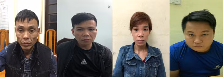 Các đối tượng Thời, Tiến, Nguyệt và Quý (từ trái sang phải) 