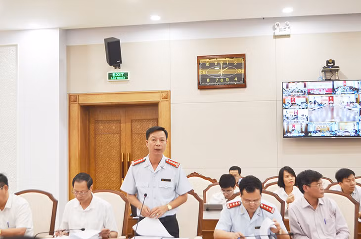 Lãnh đạo Thanh tra tỉnh tham gia ý kiến tại hội nghị